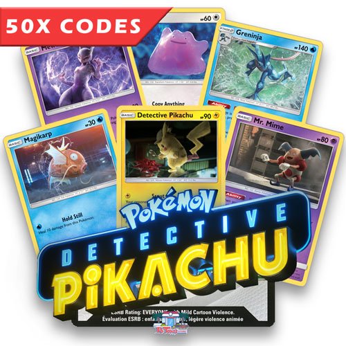 Bulk 50x Detective Pikachu - Pokemon TCGL Codes
