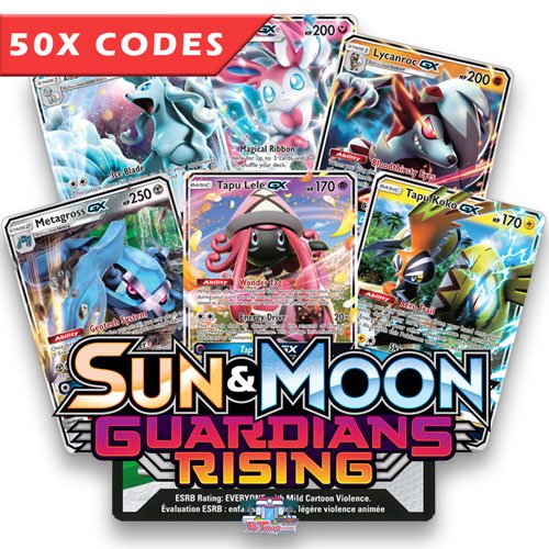Bulk 50x Guardians Rising - Pokemon TCGL Codes