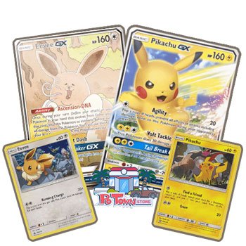 Pikachu-GX & Eevee-GX Special Collection Box - Pokemon TCG Online Codes