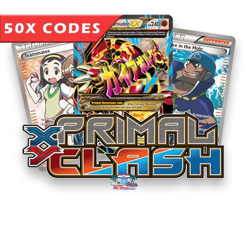 50x Primal Clash - Bulk Pokemon TCGL Codes
