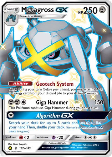 Shiny Metagross-GX 157a/145 Promo - Pokemon TCG Code