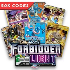 Bulk 50x Forbidden Light - Pokemon TCGO Codes Online