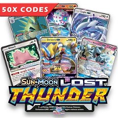 Bulk 50x Lost Thunder - Pokemon TCGL Codes