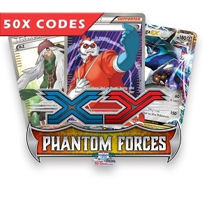 50x Phantom Forces - Pokemon TCG Codes Online Bulk
