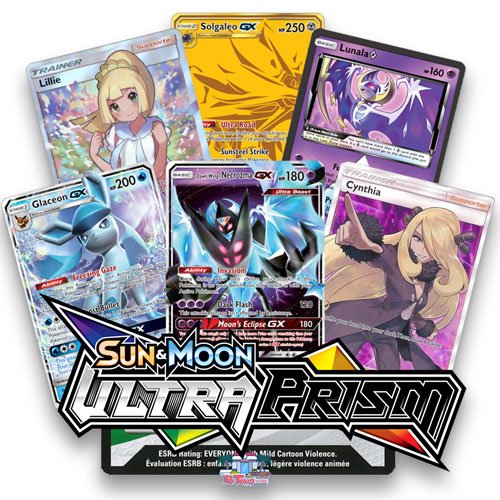 PROMO & POSSIBLE EX or GX CARD POKEMON SUN & MOON ULTRA PRISM BLISTER PACK 